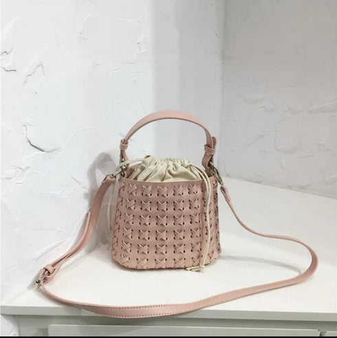 Summer Fashionable Woven  Simple Crossbody and Hand Bucket Bags